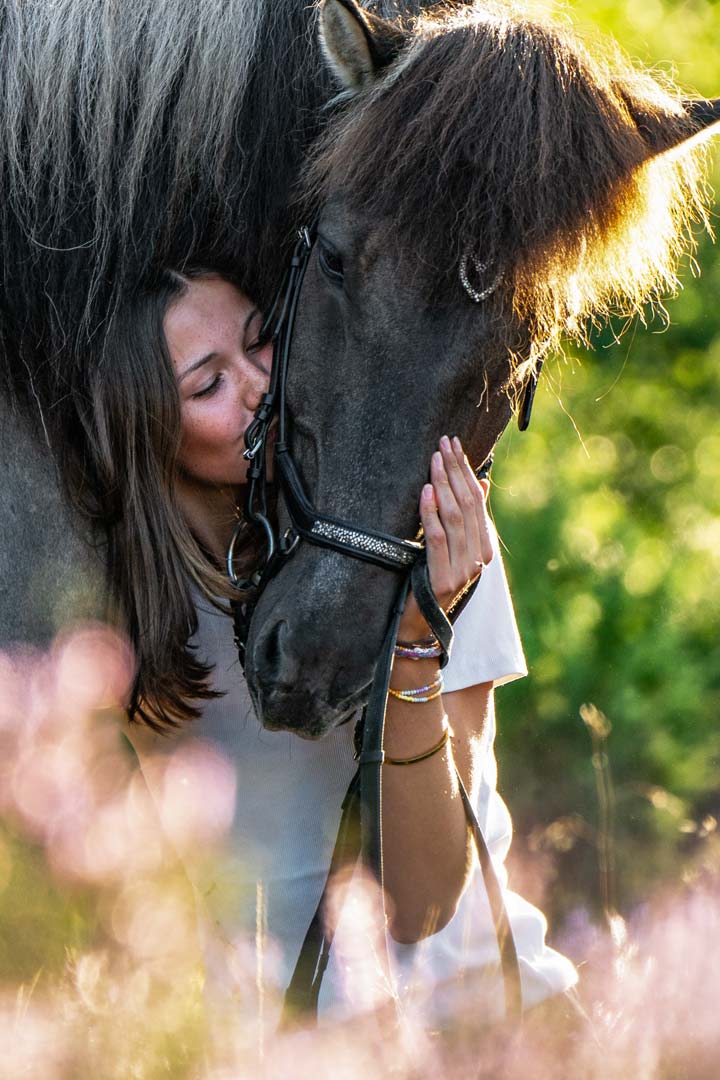 Fotoshooting mit Pferd in der Lüneburger Heide